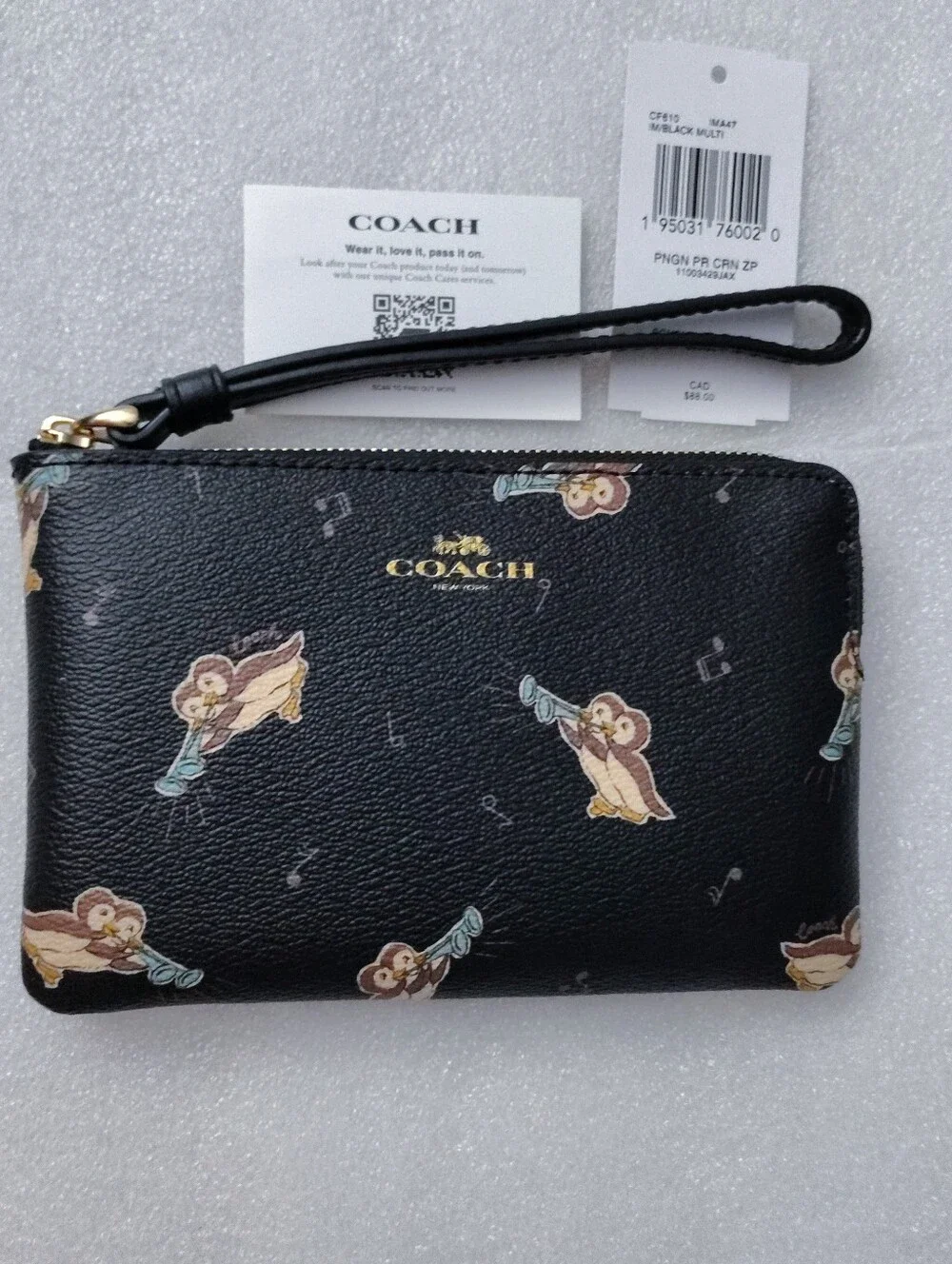 Coach Penguins Wristlet